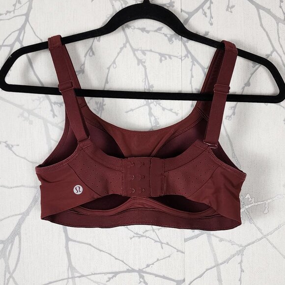Lululemon Maroon Run Times High Support Sports Bra - Picture 4 of 5